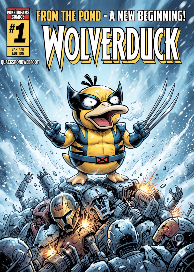 Wolverduck custom fan-art trading card