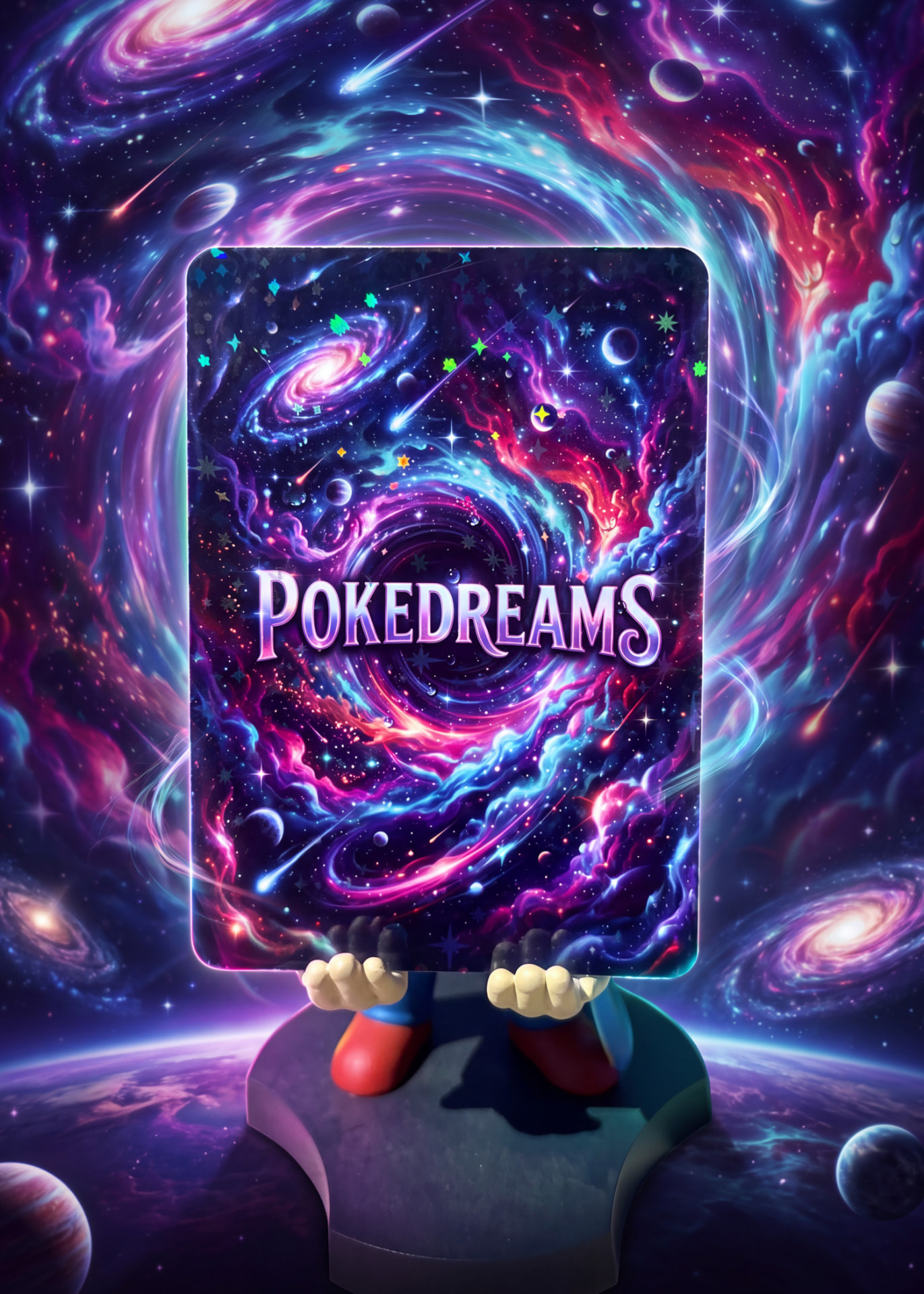 PokeDreams cosmic galaxy card back artwork